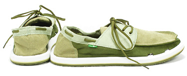 スリーアイレット デッキシューズ Mutiny グリーン